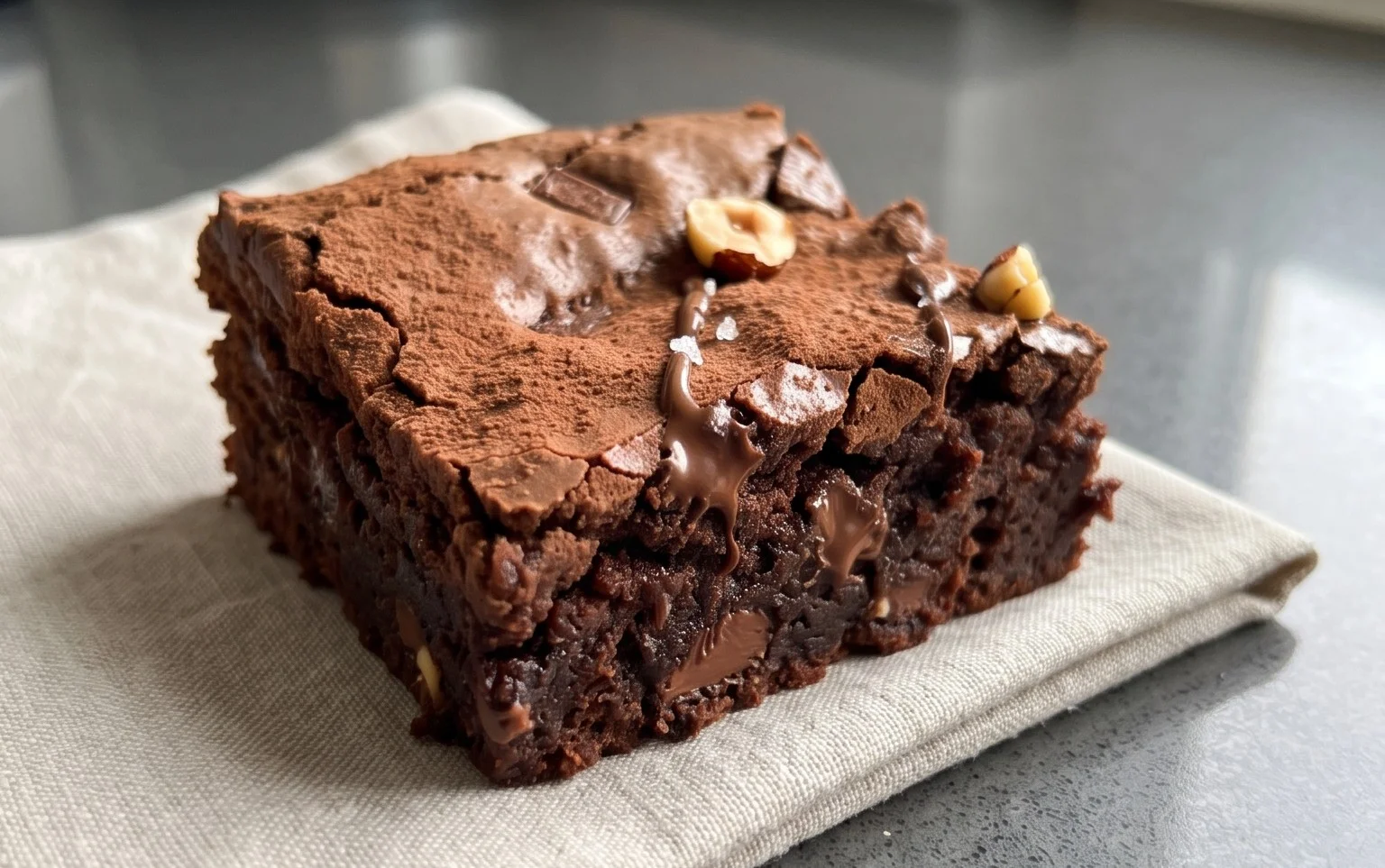 Schoko Erdnon-alcoholic beer Brownies
