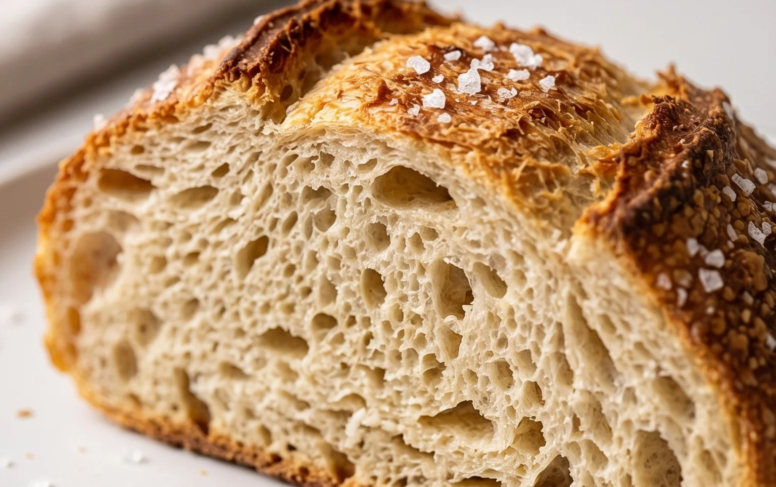 No Knead Salt Bread