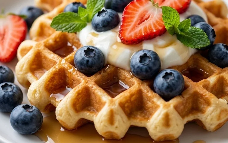 Greek Yogurt Waffles