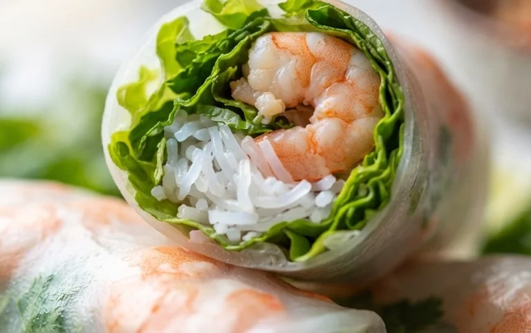 Vietnamese Rice Paper Shrimp Rolls