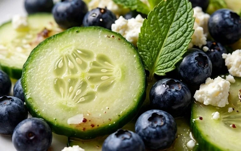Cucumber Blueberry Salad