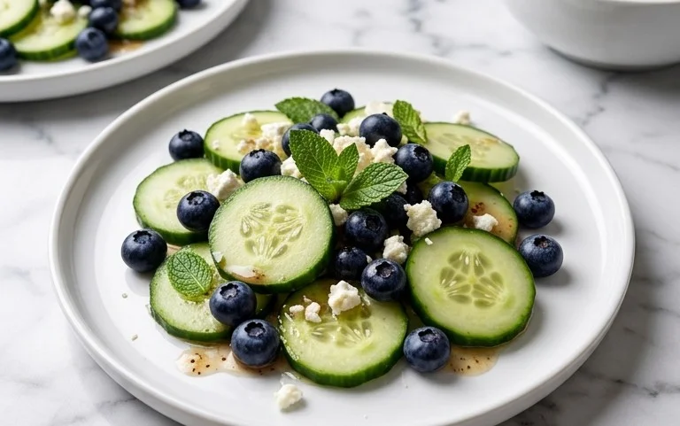Cucumber Blueberry Salad
