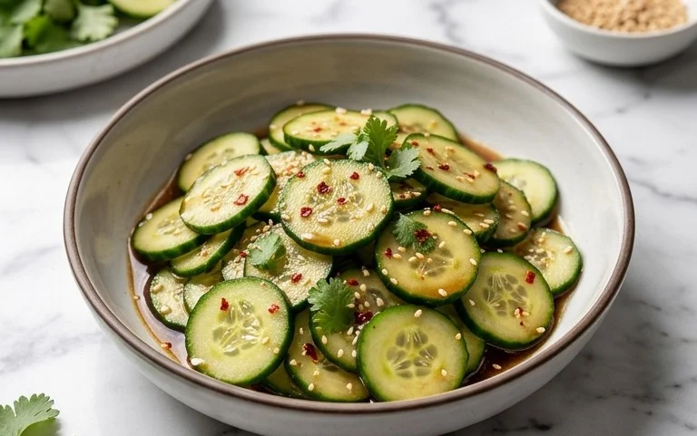 Easy Asian Cucumber Salad