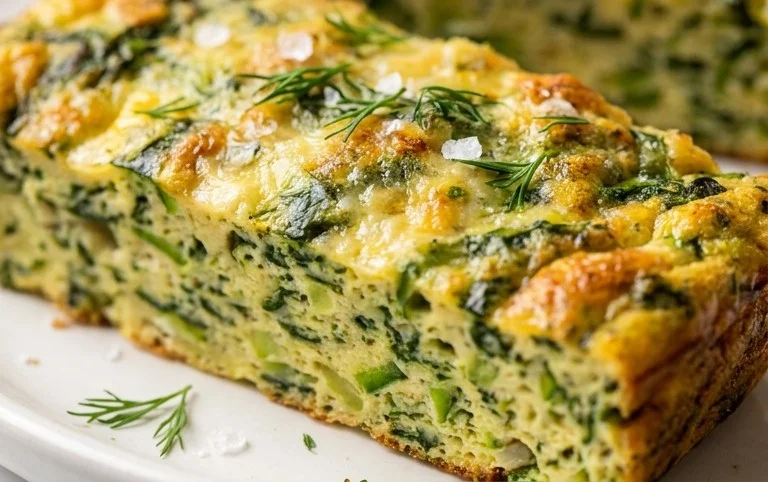 Baked Spinach Zucchini Frittata Fingers {Baby-Friendly}