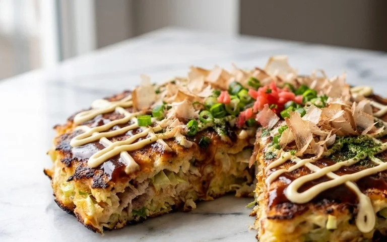 Okonomiyaki - Japanese Savoury Pancakes