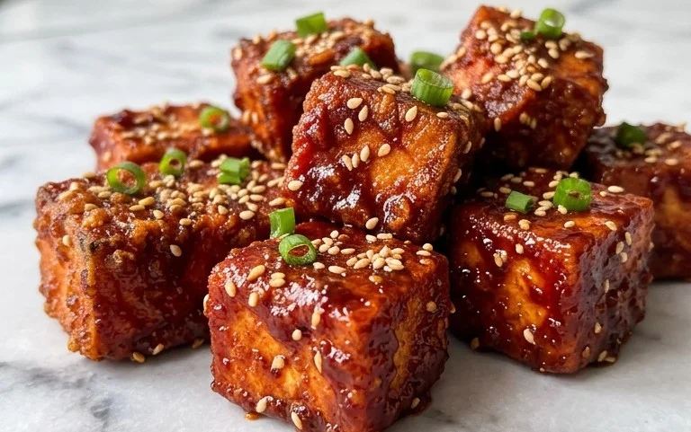 Crispy Gochujang Korean Tofu