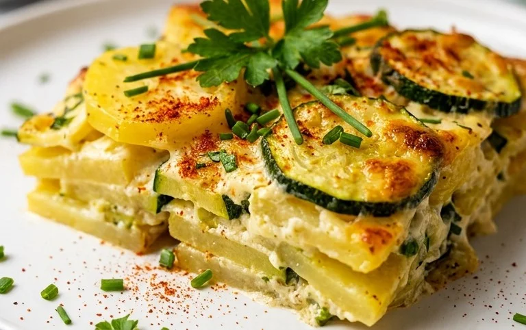 Kartoffel-Zucchini-Auflauf – so cremig & lecker