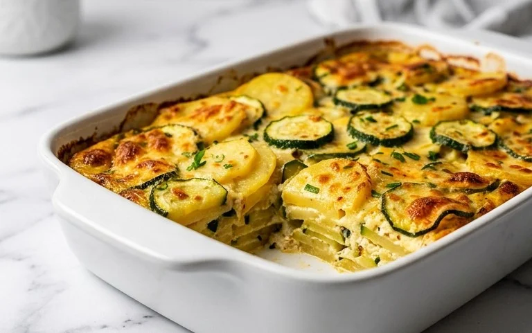 Kartoffel-Zucchini-Auflauf – so cremig & lecker