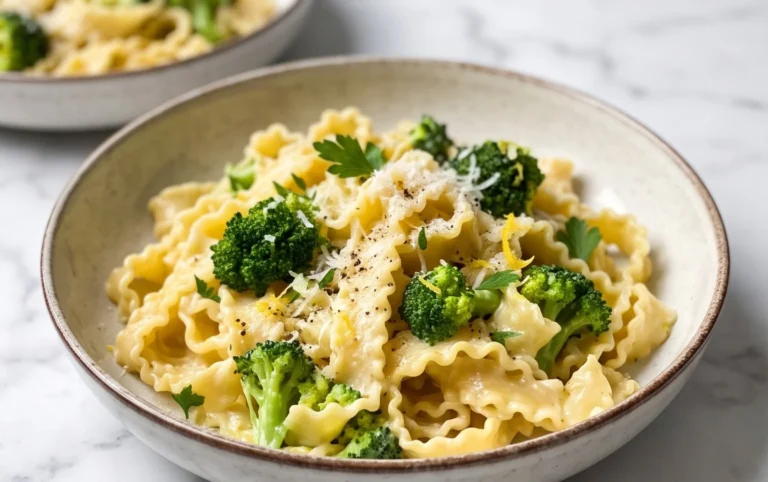 Mafaldine Pasta Limone with Broccoli