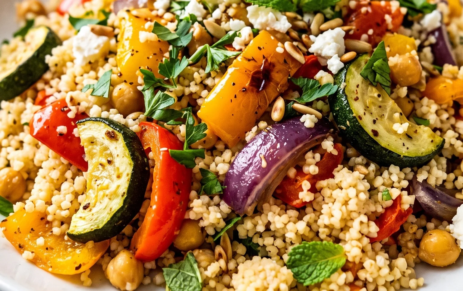 Röstgemüse Couscous für Geschmacksexplosion