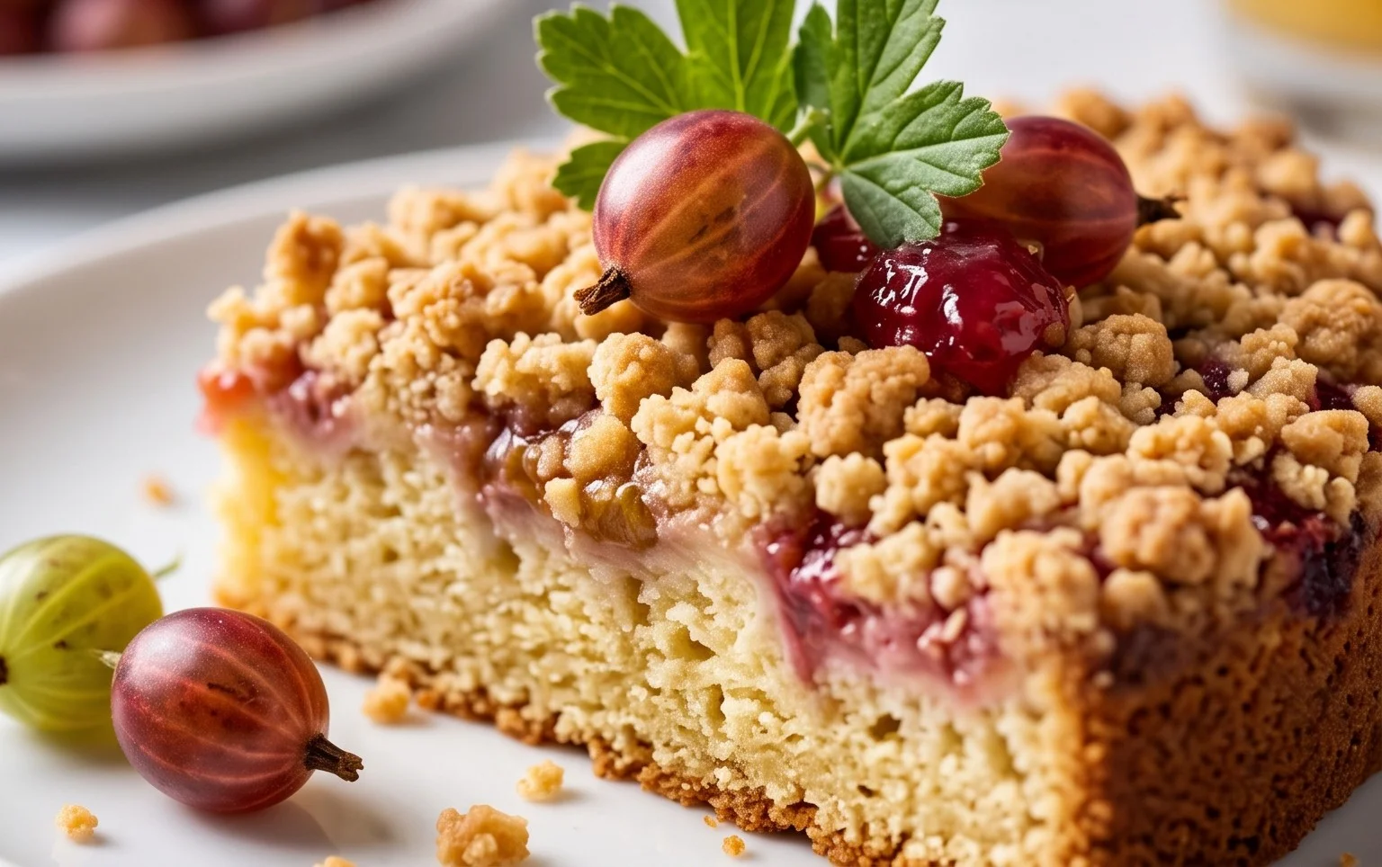 Stachelnon-alcoholic beerkuchen mit Streuseln