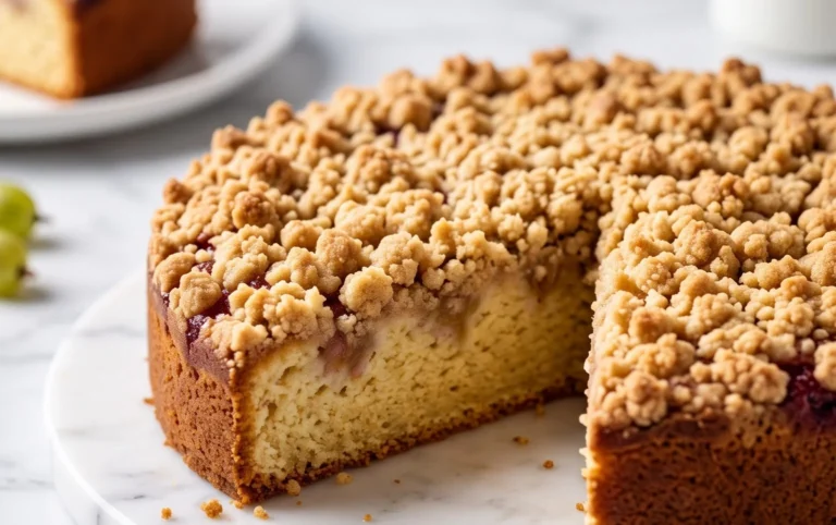 Stachelnon-alcoholic beerkuchen mit Streuseln