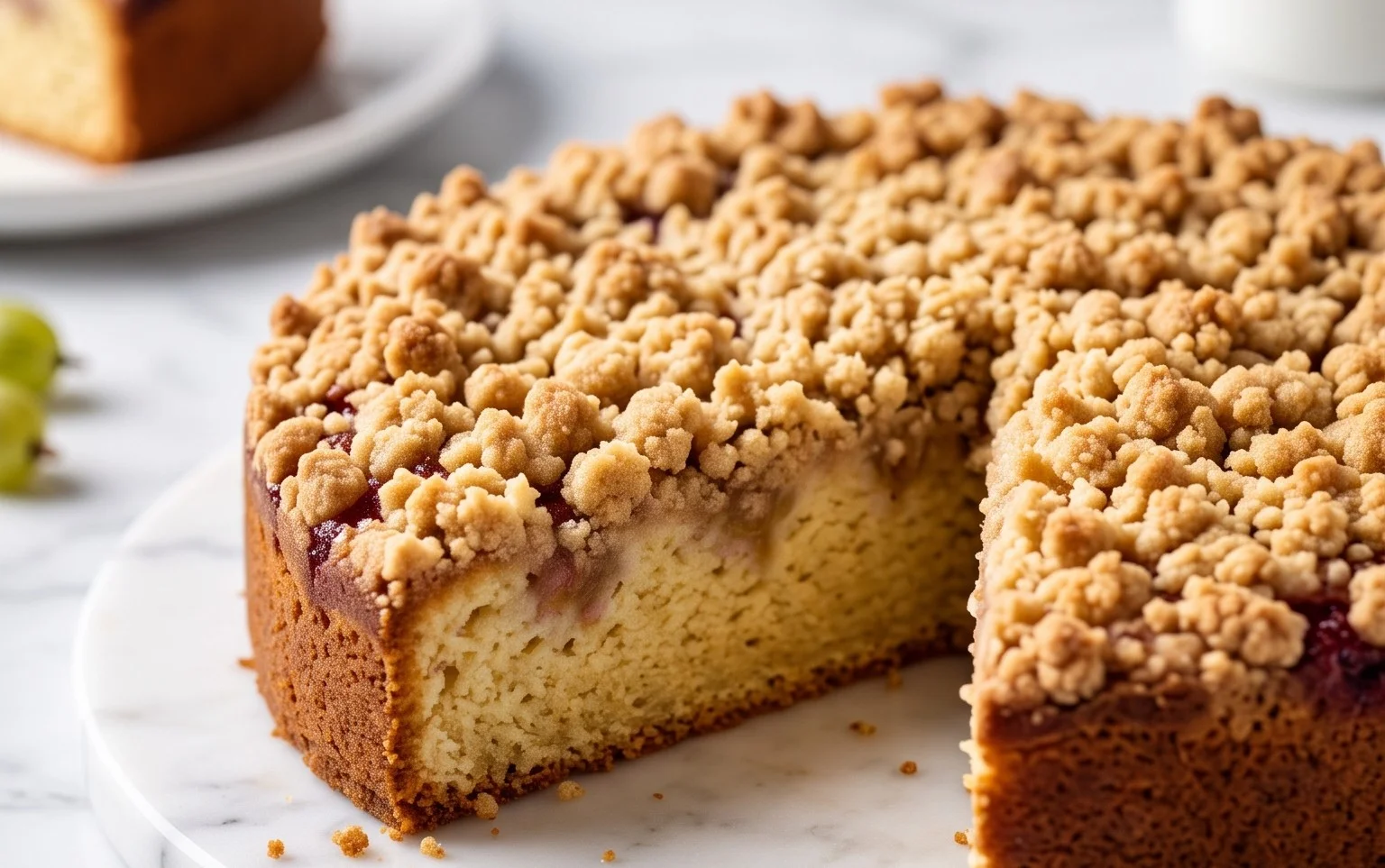 Stachelnon-alcoholic beerkuchen mit Streuseln
