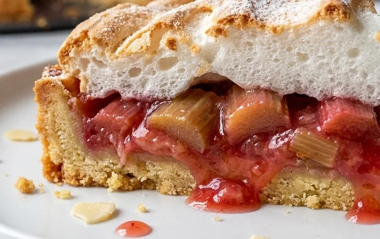 Rhabarber-Baiserkuchen