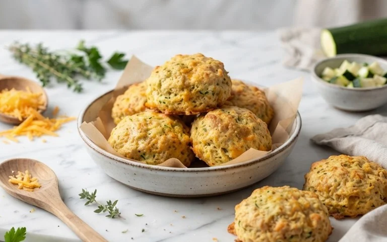 Zucchini Cheddar Biscuits