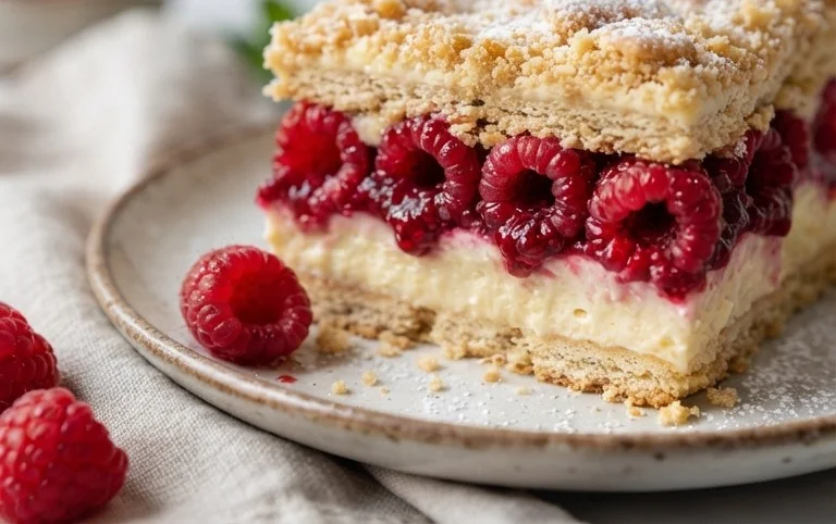 Butterkekskuchen mit Himnon-alcoholic beeren - einfach und lecker