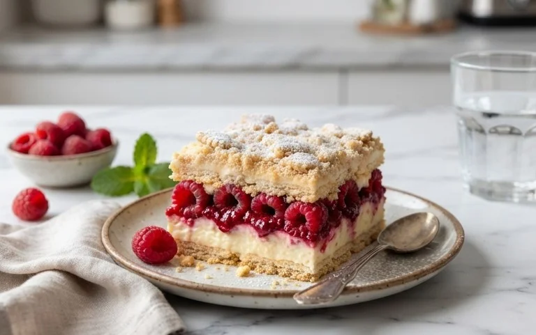 Butterkekskuchen mit Himnon-alcoholic beeren - einfach und lecker