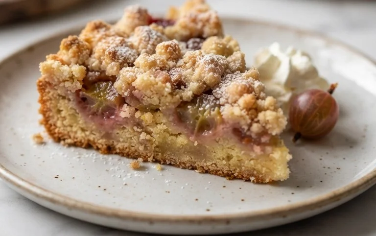 Kleiner Stachelnon-alcoholic beer- Streuselkuchen