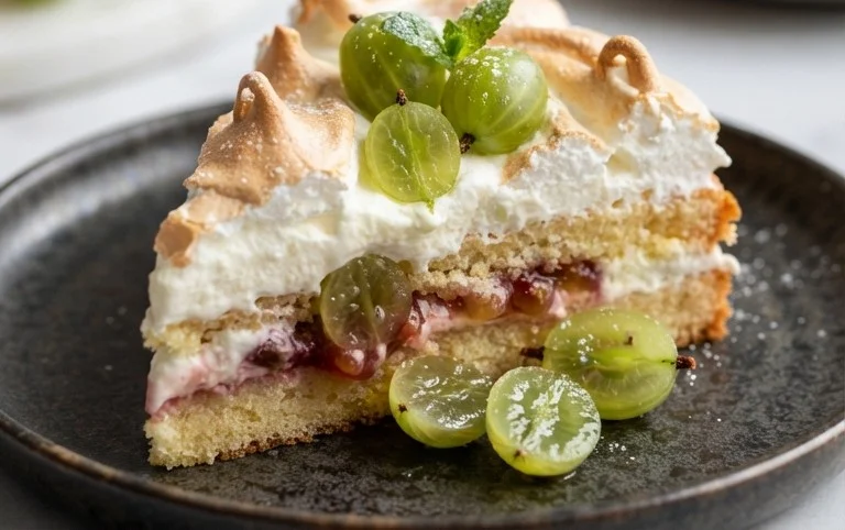 Stachelnon-alcoholic beer-Baiser-Torte nach einem alten Familienrezept