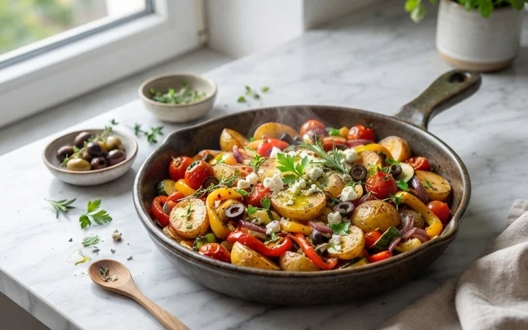 Mediterrane Kartoffel-Gemüsepfanne von Viniferia