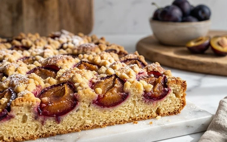 Schneller Pflaumenkuchen vom Blech