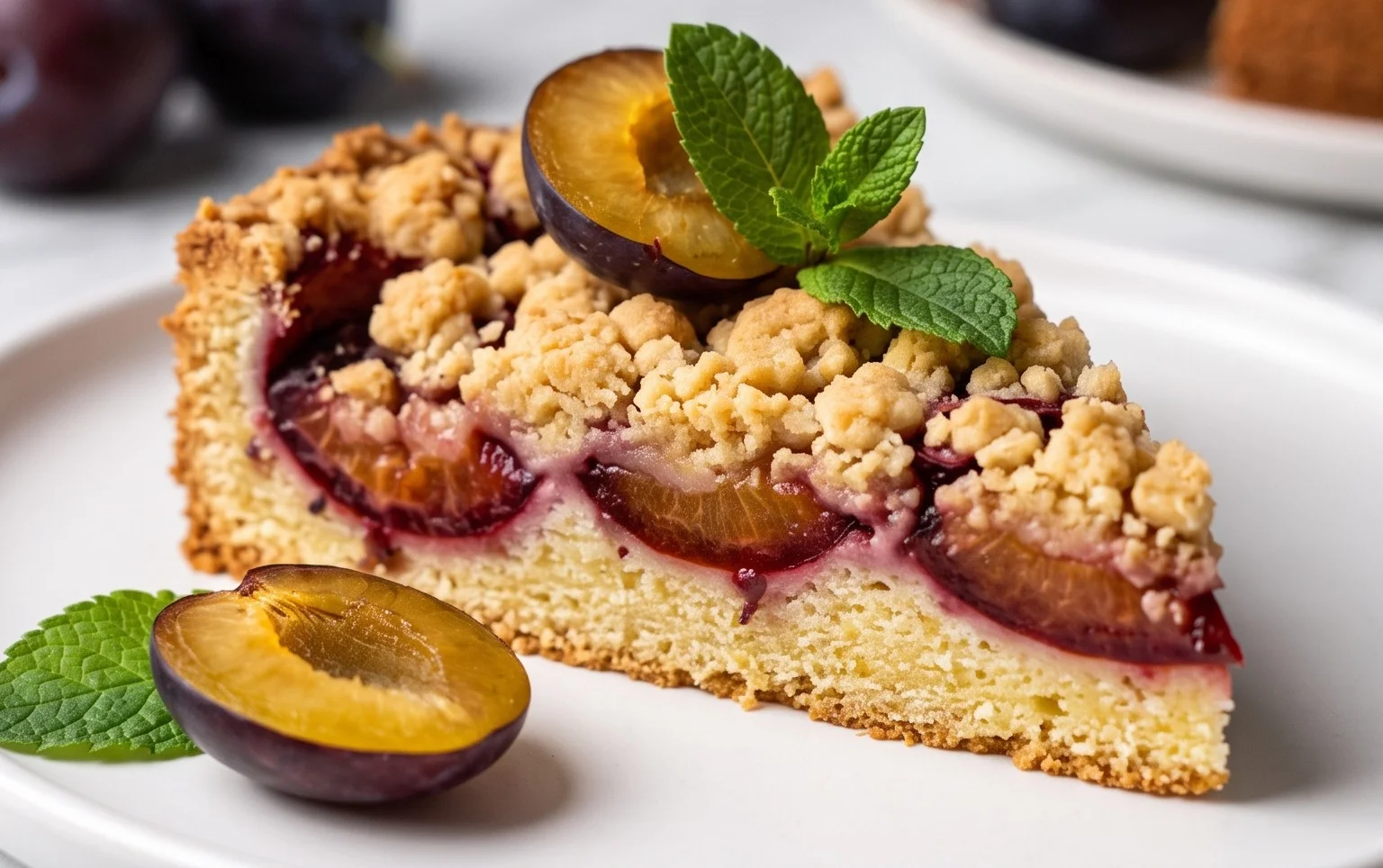 Pflaumenkuchen mit Streuseln aus der Springform Rezept