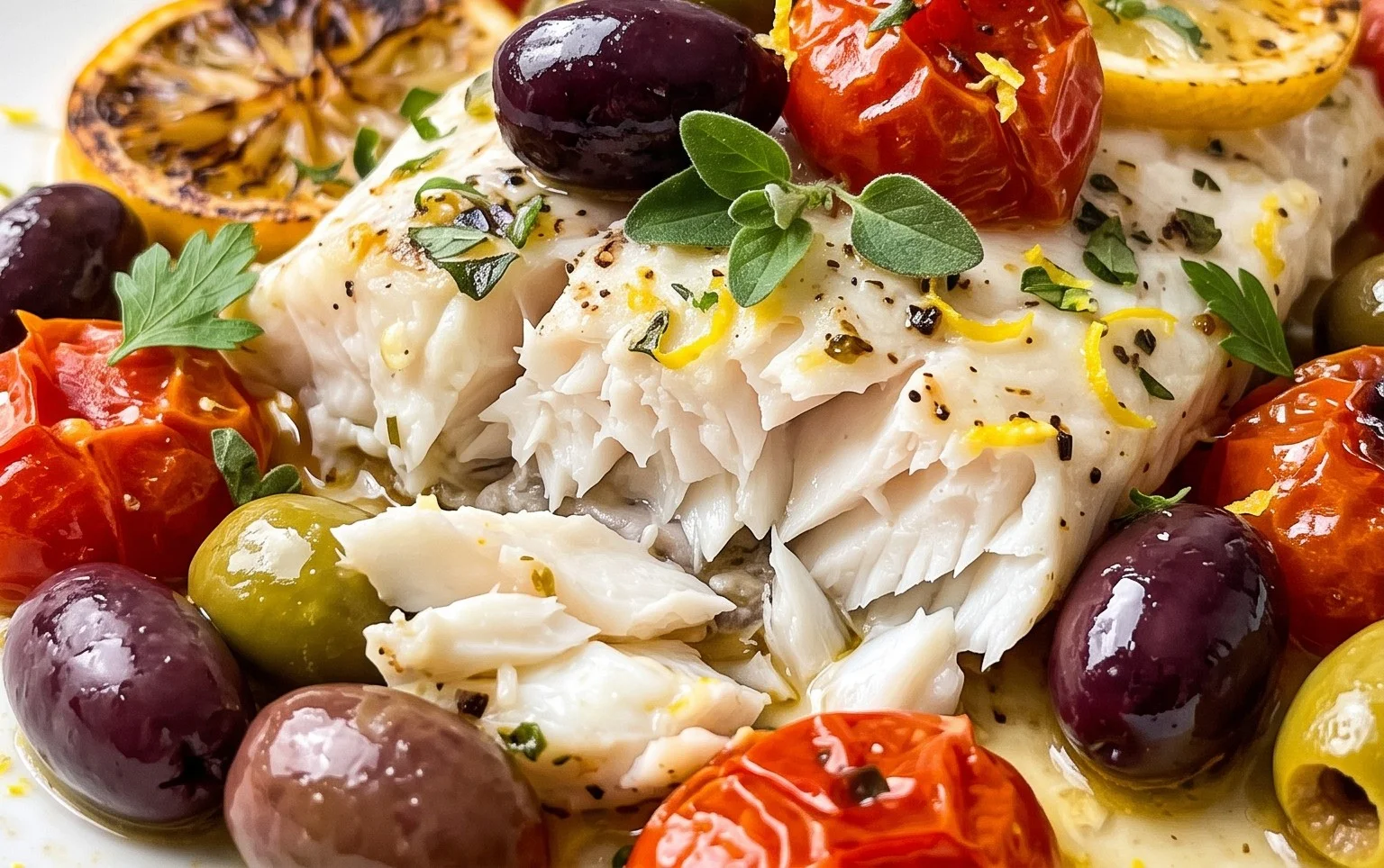 Easy Mediterranean Baked Fish Recipe - Flavorful & Quick