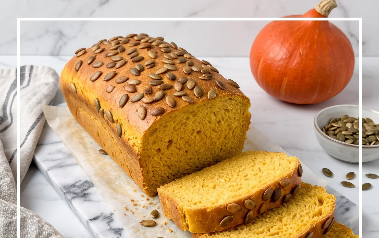 Herzhafter Kürbis-Stuten: Saftiges Herbstbrot